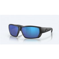 Costa Tuna Alley Sunglasses Blackout Frame Blue Mirror Polarized Glass Lense