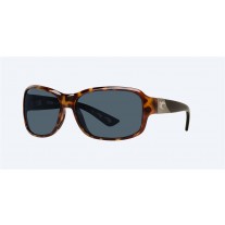 Costa Inlet Sunglasses Retro Tortoise Frame Gray Polarized Lense