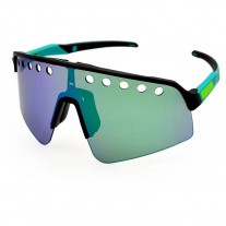 Oakley Sutro Lite Sweep Sunglasses Matte Black Frame Prizm Blue/Green Lense