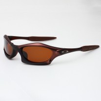 Oakley Splice Sunglasses Brown Frame Polarized Brown Lense