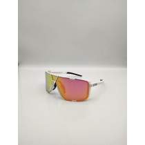 100% Eastcraft™ Sunglasses White Frame HiPER Ruby Multilayer Mirror Lens