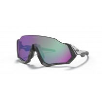 Oakley Flight Jacket™ Sunglasses Matte Steel Frame Prizm Road Jade Lense