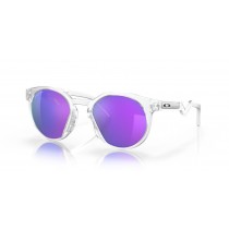 Oakley HSTN Sunglasses Matte Clear Frame Prizm Violet Lense