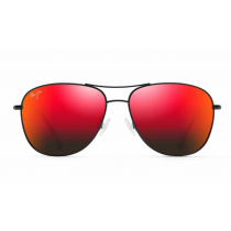 Maui Jim Cliff House Sunglasses Black Frame Polarized Red Lens