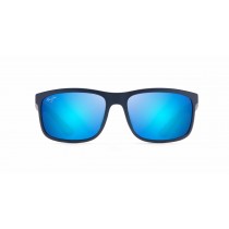 Maui Jim Huelo Sunglasses Matee Blue Frame Polarized Blue Lens