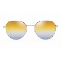 Maui Jim Hukilau Sunglasses Gold Frame Polarized Gold Gray Lens