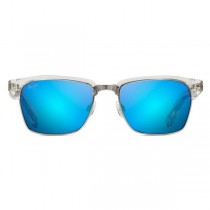Maui Jim Kawika Sunglasses Crystal Frame Polarized Blue Lens