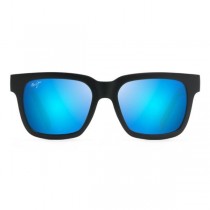 Maui Jim Moongoose Sunglasses Black Frame Polarized Blue Lens