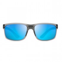 Maui Jim Pokowai Arch Sunglasses Gray Frame Polarized Blue Lens