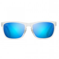 Maui Jim South Swell Sunglasses White Frame Polarized Blue Lens