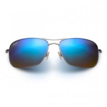 Maui Jim Wiki Wiki Sunglasses Silver Frame Polarized Blue Lens