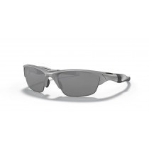 Oakley Half Jacket 2.0 Low Bridge Fit Sunglasses Silver Frame Slate Iridium Lens