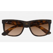 Ray Ban Justin Classic Low Bridge Fit RB4165 Sunglasses + Tortoise Frame Brown Lens