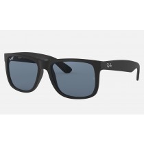 Ray Ban Justin Classic RB4165 Sunglasses Polarized Classic + Black Frame Blue Classic Lens