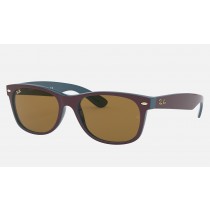 Ray Ban New Wayfarer Collection Online Exclusives RB2132 Sunglasses Brown Classic B -15 Violet