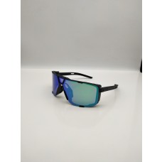 100% Eastcraft™ Sunglasses Black Frame HiPER Green Multilayer Mirror Lens