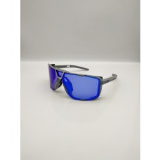 100% Eastcraft™ Sunglasses Grey Frame HiPER Dark Blue Multilayer Mirror Lens