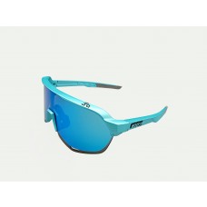 100% S2 Sport Performance Sunglasses Blue Frame HiPER Blue Mirror Lens