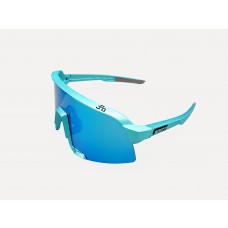 100% S3 Sport Sunglasses Blue Frame HiPER Blue Mirror Lens