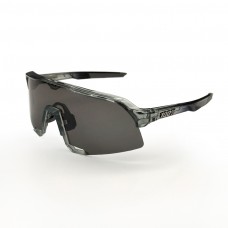 100% S3 Sport Sunglasses Crystal Grey Frame HiPER Grey Mirror Lens