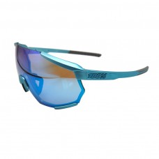 100% S4 Cycling Sunglasses Blue Frame HiPER Sapphire Lens