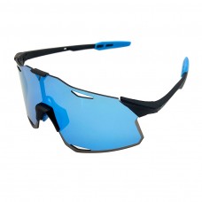 100% S5 Cycling Sports Sunglasses Black Frame Polarized Sapphire Lens