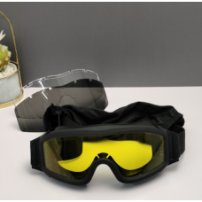 Oakley Ski Goggles Black Frame 3 Interchangeable Lenses