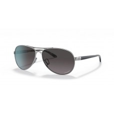 Oakley Feedback Sunglasses Polished Chrome Frame Prizm Grey Lense