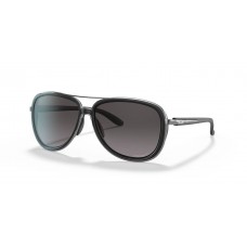 Oakley Split Time Sunglasses Velvet Black Frame Prizm Grey Lense