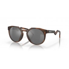Oakley HSTN Sunglasses Matte Brown Tortoise Frame Prizm Black Polarized Lense