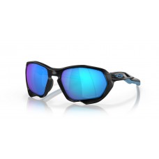 Oakley Plazma Sunglasses Matte Black Frame Prizm Sapphire Polarized Lense