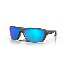 Oakley Split Shot Sunglasses Matte Black Frame Prizm Sapphire Polarized Lense