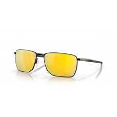 Oakley Ejector Sunglasses Satin Black Frame Prizm 24k Polarized Lense