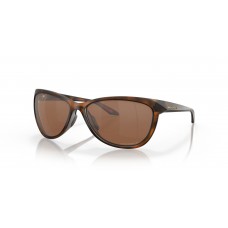 Oakley Pasque Sunglasses Matte Brown Tortoise Frame Prizm Tungsten Polarized Lense