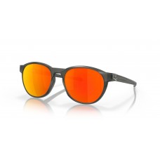 Oakley Reedmace Sunglasses Matte Grey Smoke Frame Prizm Ruby Polarized Lense