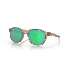 Oakley Reedmace Sunglasses Matte Sepia Frame Prizm Jade Polarized Lense