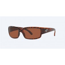 Costa Caballito Sunglasses Tortoise Frame Copper Polarized Polycarbonate Lense