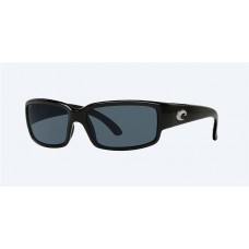 Costa Caballito Sunglasses Black Frame Gray Polarized Polycarbonate Lense