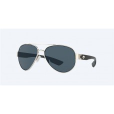 Costa South Point Sunglasses Palladium Frame Gray Polarized Polycarbonate Lense