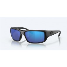 Costa Fantail Sunglasses Blackout Frame Blue Polarized Glass Lense
