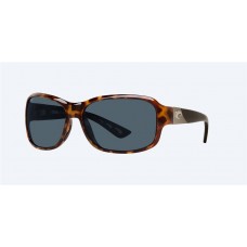 Costa Inlet Sunglasses Retro Tortoise Frame Gray Polarized Lense