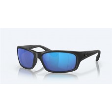 Costa Jose Sunglasses Blackout Frame Blue Mirror Polarized Glass Lense