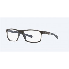 Costa Ocean Ridge 100 Matte Silver Teak / Gray / Dark Blue Frame Eyeglasses