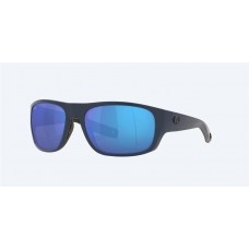 Costa Tico Sunglasses Matte Black Frame Gray Polarized Polycarbonate Lense