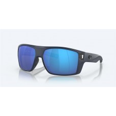 Costa Diego Sunglasses Midnight Blue Frame Blue Mirror Polarized Glass Lense