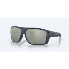 Costa Diego Sunglasses Bahama Blue Fade Frame Blue Mirror Polarized Glass Lense