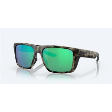 Costa Lido Sunglasses Wetlands Frame Green Mirror Polarized Glass Lense