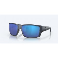 Costa Reefton Pro Sunglasses Matte Midnight Blue Frame Blue Mirror Polarized Glass Lense