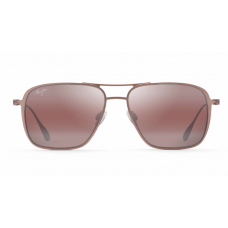 Maui Jim Beaches Sunglasses Brown Red Frame Polarized Rose Lens