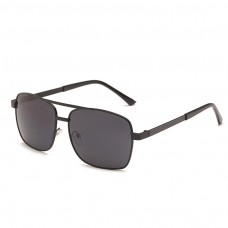 Maui Jim Compass Polarized Sunglasses Black Frame Dark Grey Lens